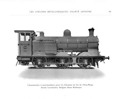 <b>Locomotive à marchandises pour les Chemins de fer de l'Etat Belge</b>